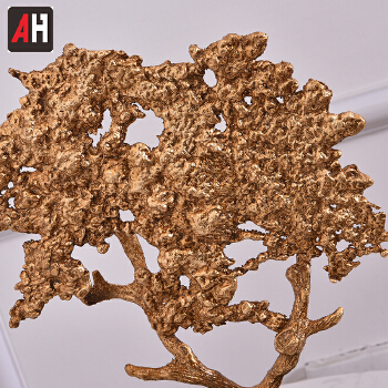 Copper tree jade base decorative home luxury dining room decor 